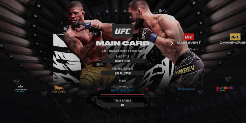 UFC 5 selecting arenas in online mode