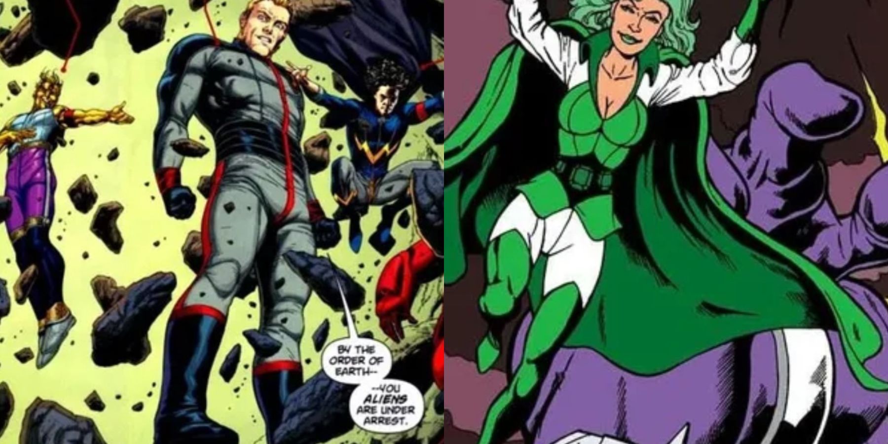 Justice League of Earth. The Fatal Five.