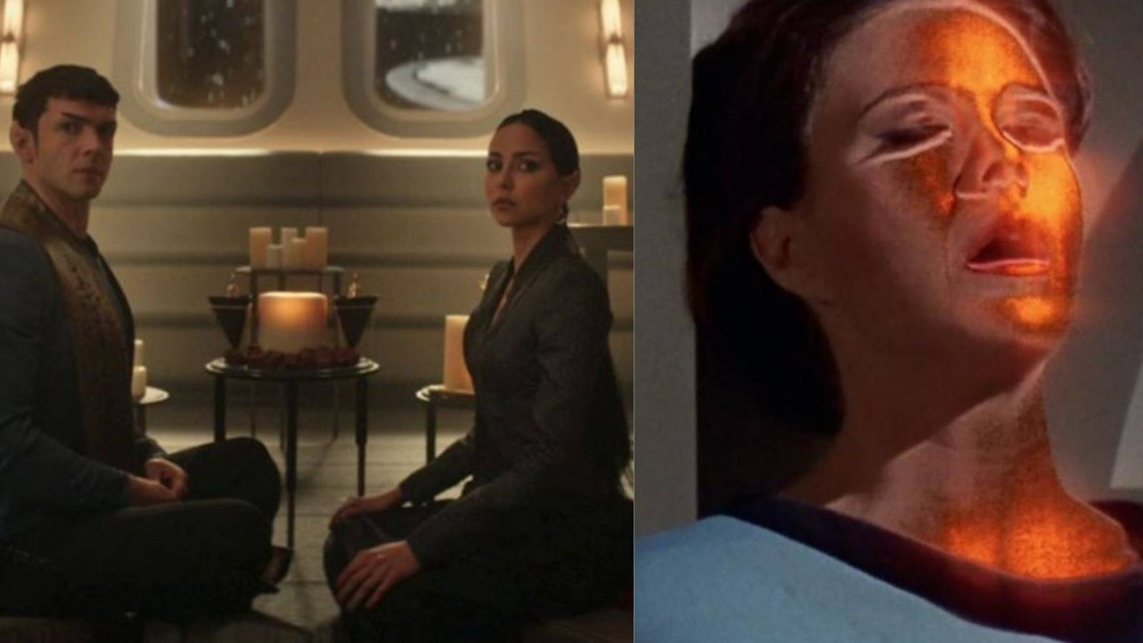 Spock. T'Pring. Lt. Romaine.