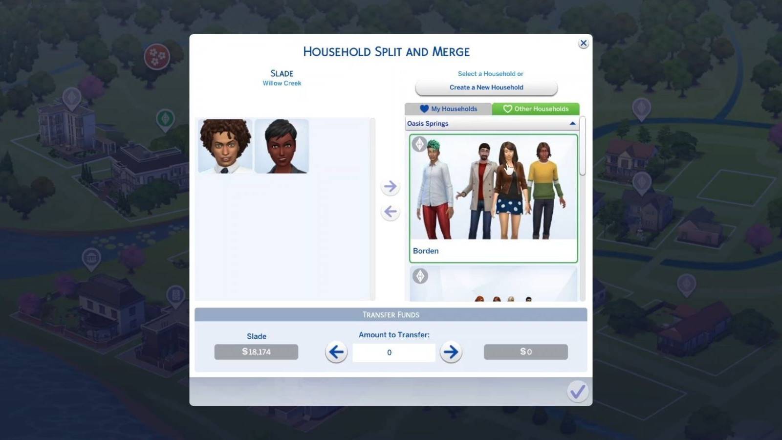 merging households the sims 4