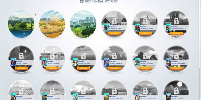 different worlds the sims 4