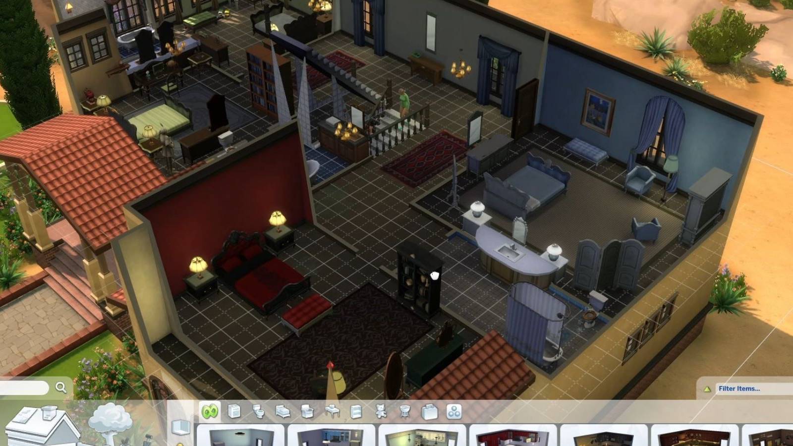 entering the build mode the sims 4