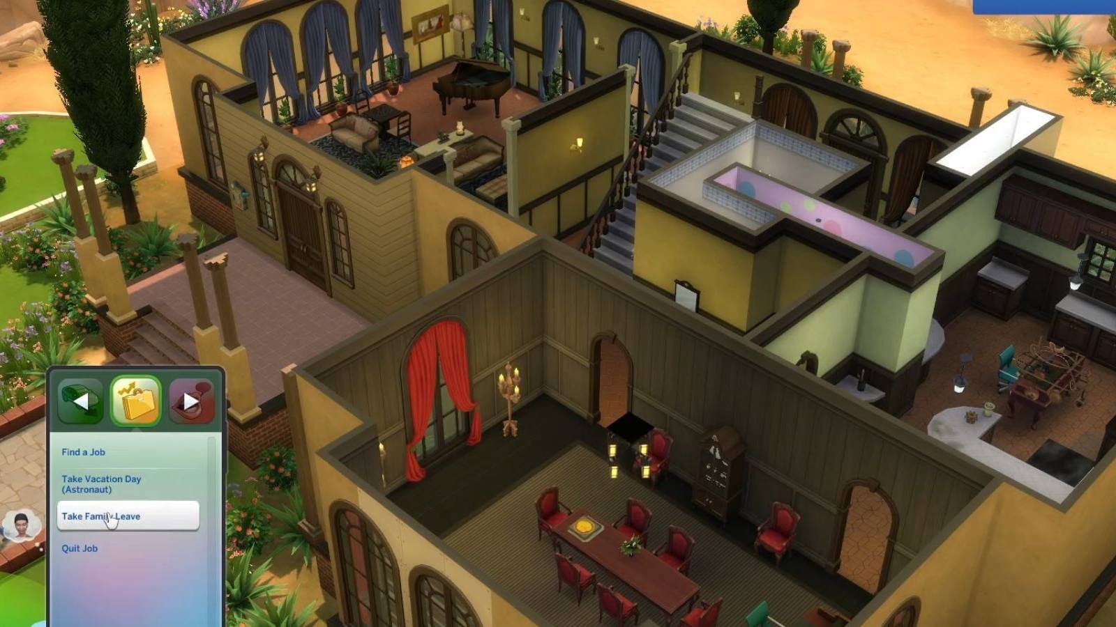 family leave the sims 4