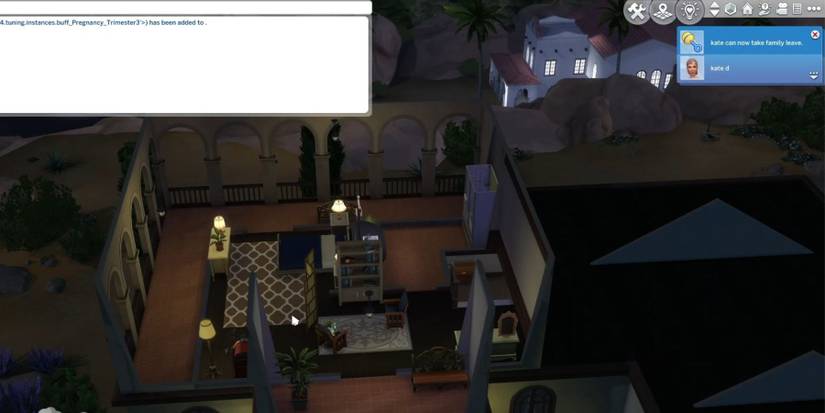 notification revealing that the sim can take family leave the sims 4