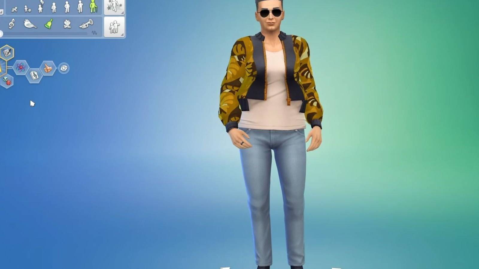 cas mode main menu the sims 4