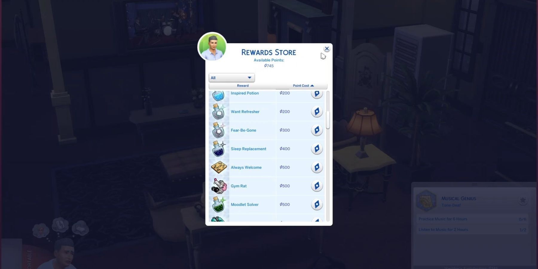 purchasing moodlet solver the sims 4