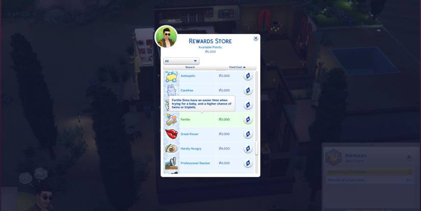 fertile trait reward store the sims 4