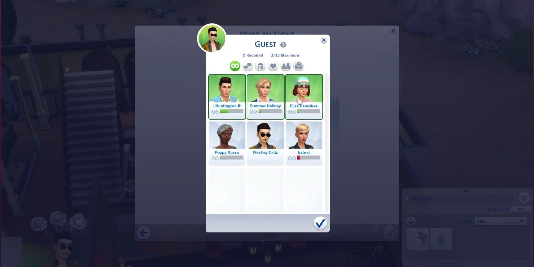 how to invite guests to a birthday party the sims 4