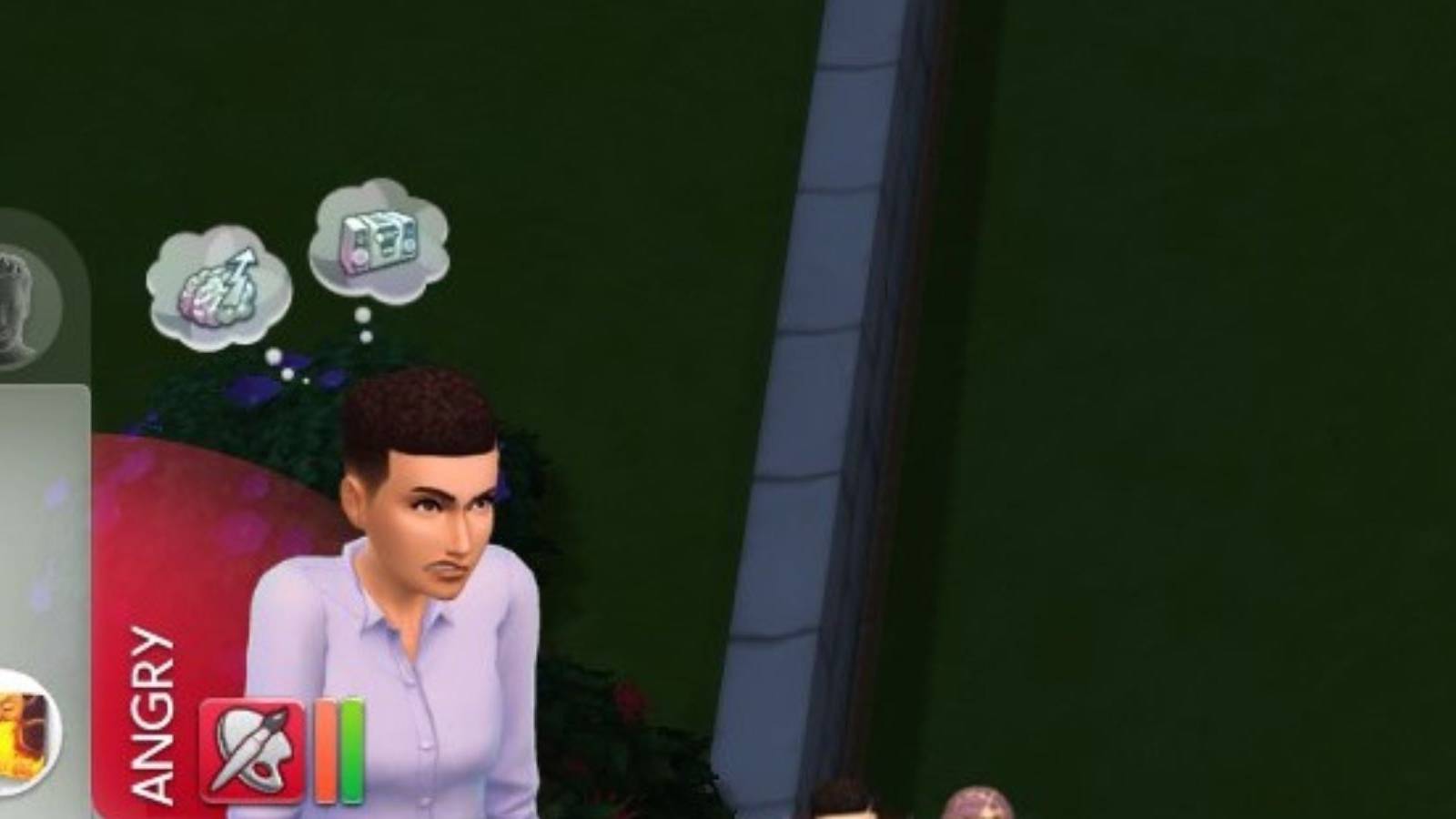 an angry sim the sims 4