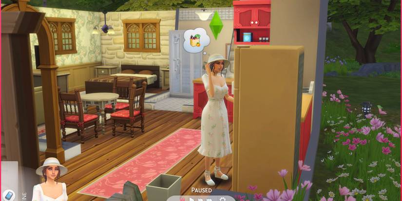 a sim interacting with fridge the sims 4