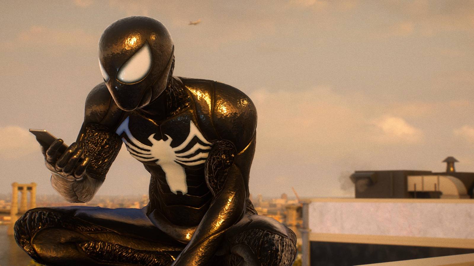 venom symbiote suit peter parker spider-man 2 game