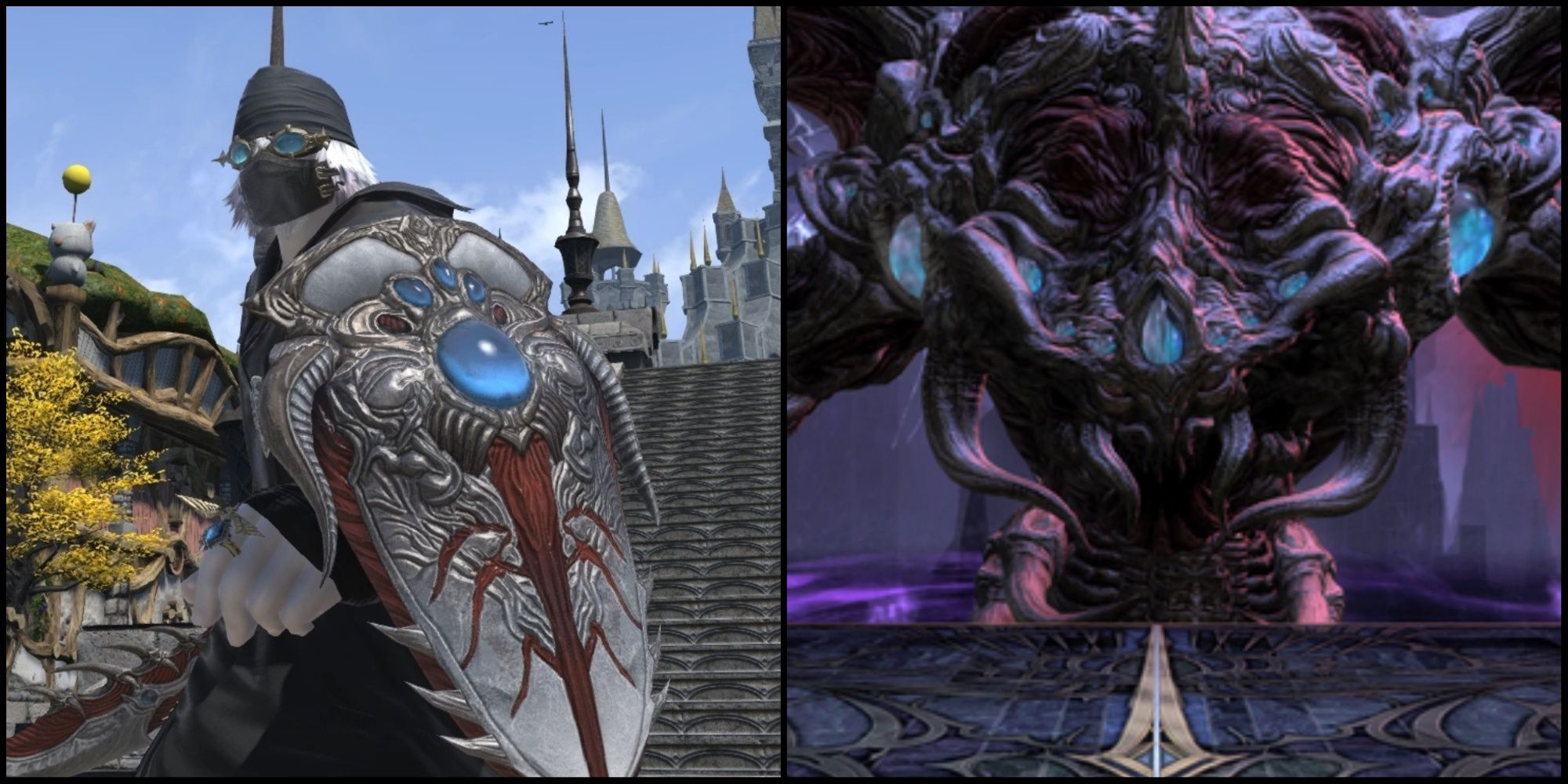 Voidvessel Kite Shield and Zeromus in Final Fantasy 14