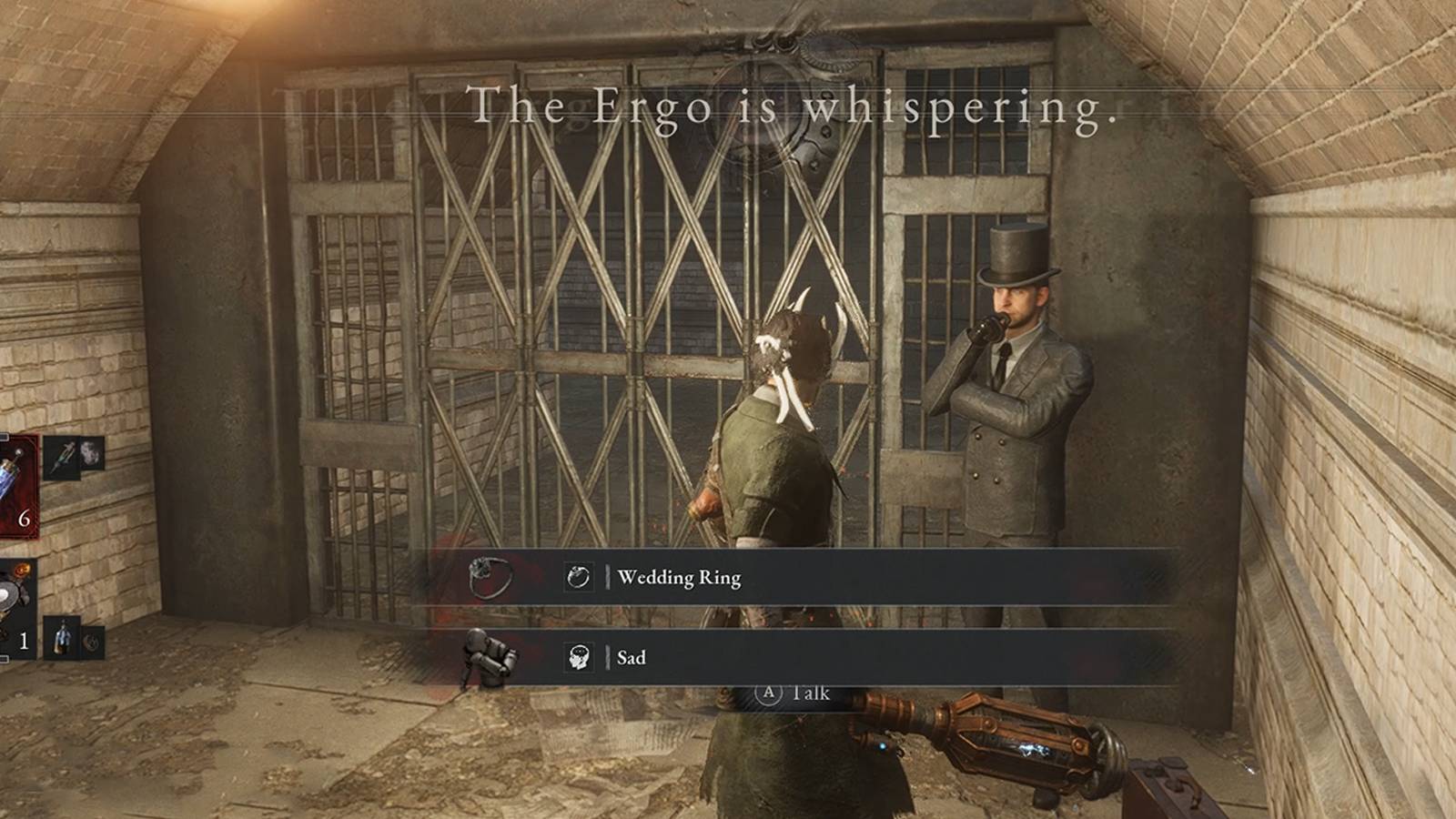 what does the ergo is whispering mean in lies of p