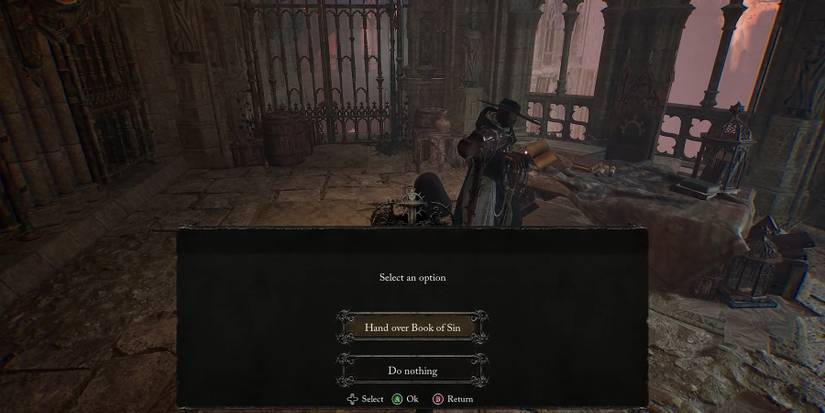 what to do with book of sin in lords of the fallen