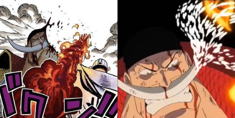 Comparison of Whitebeard from One Piece in both the Anime and the Manga