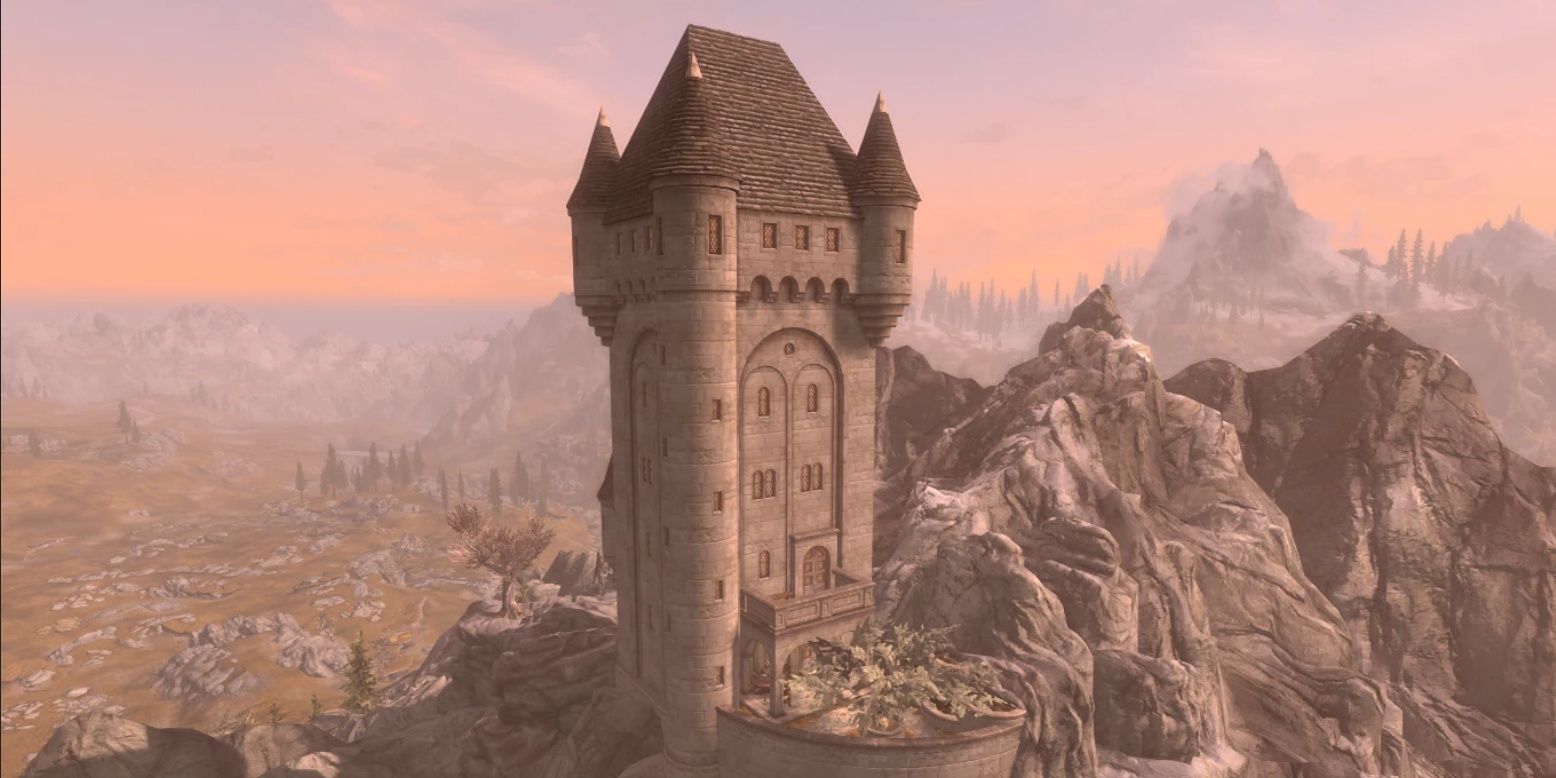 Whitepeak Tower - Dawnguard Themed Player Home mod for Skyrim