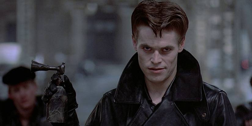 Willem Dafoe as a biker gang leader in Streets of Fire