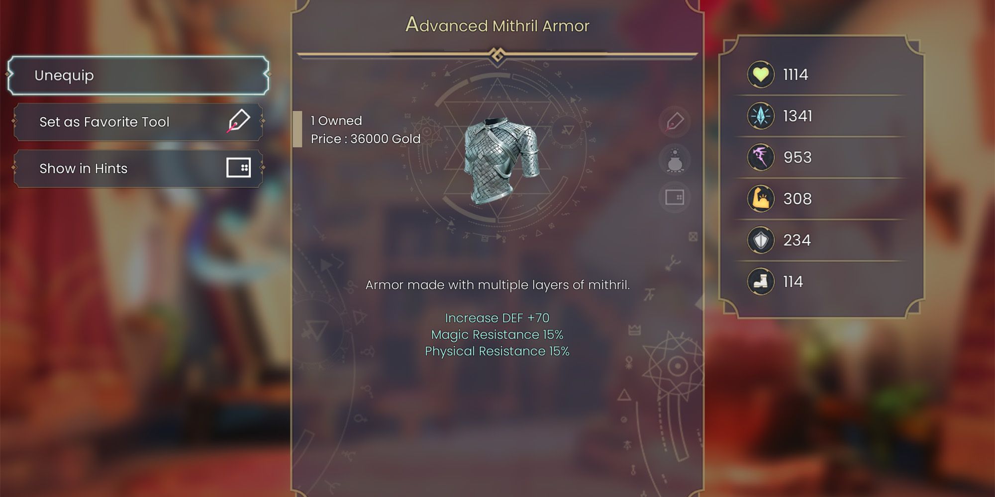 WitchSpring R Advanced Mithril Armor