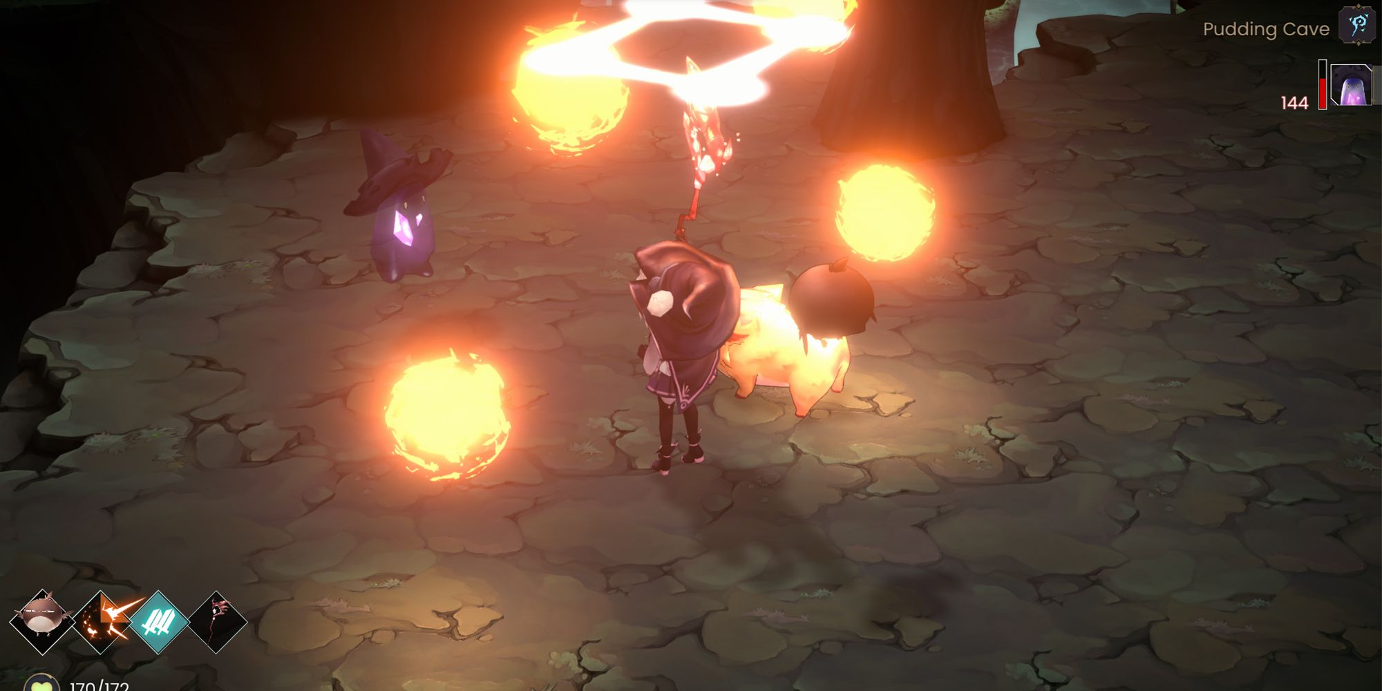 WitchSpring R Pieberry 4 Orb Flame Circle