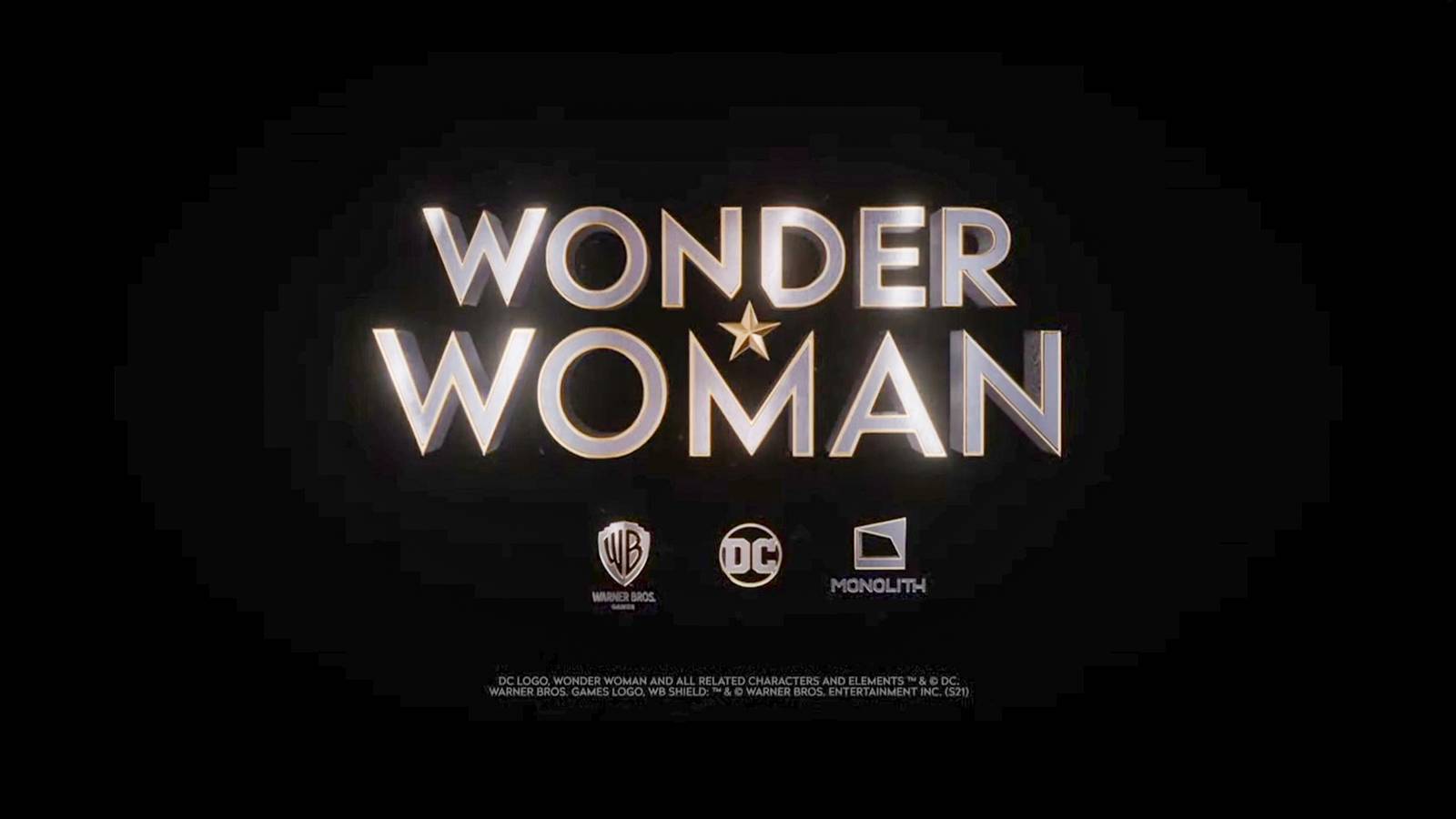 wonder woman title screen