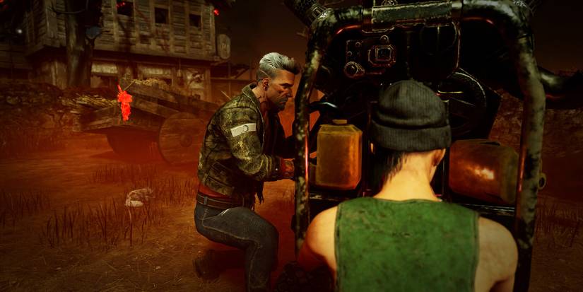 2 survivors working on gen killer aura