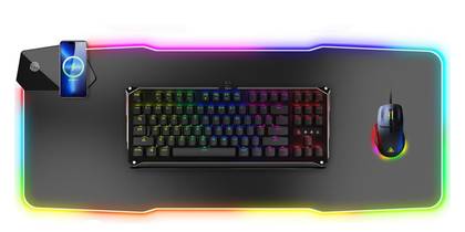 WQBZSYY RGB Mouse Pad with Wireless Charging