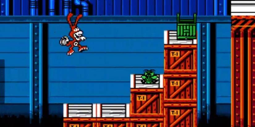 Footage of Noid in a level from Yo: Noid