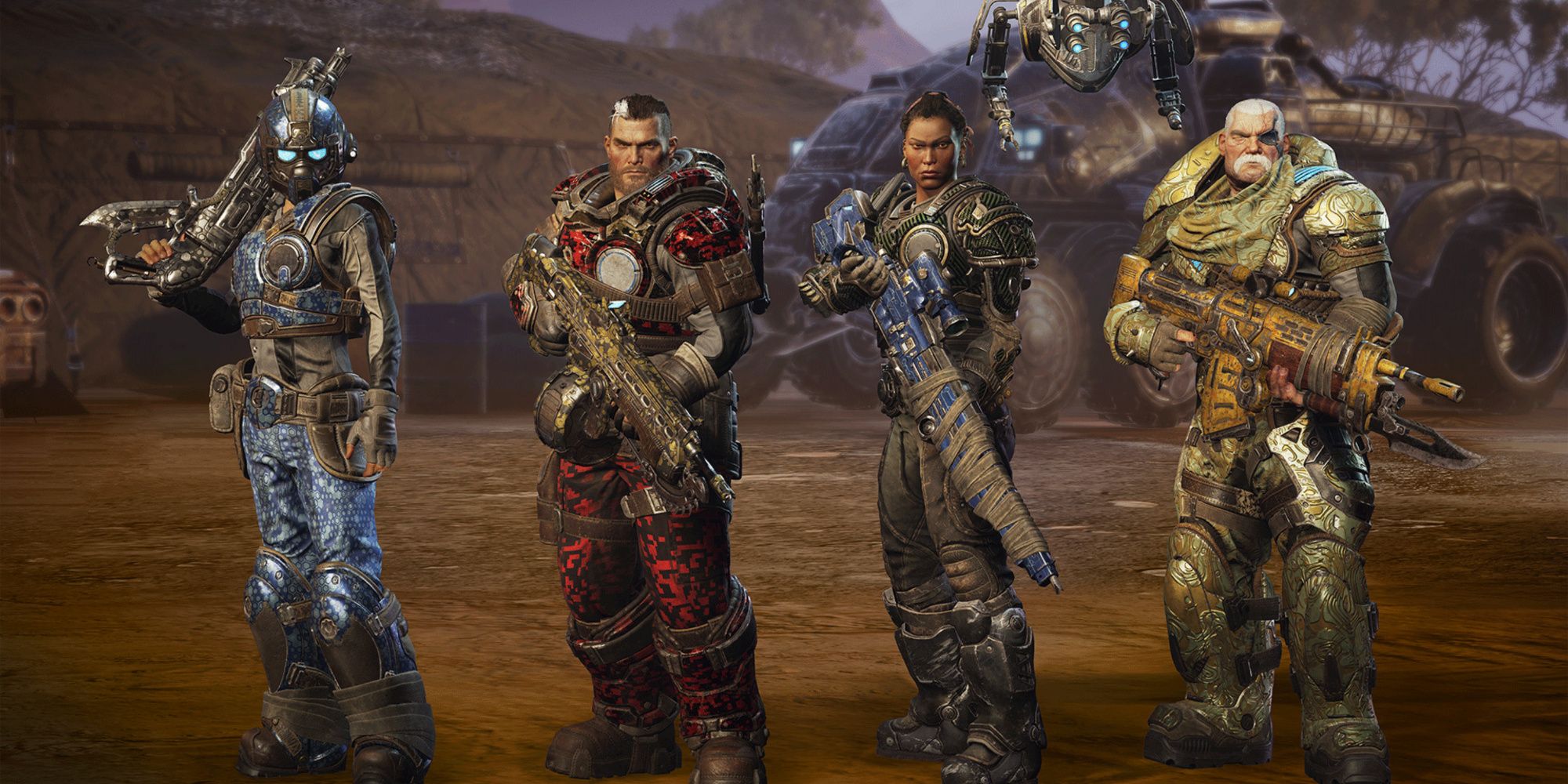 Your squad in Gears Tactics