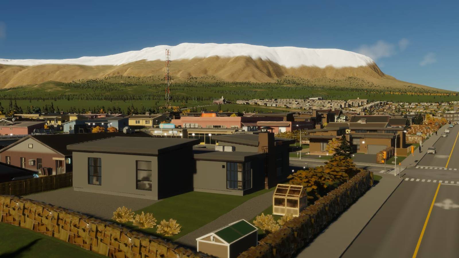 An abandoned house in Cities Skylines 2