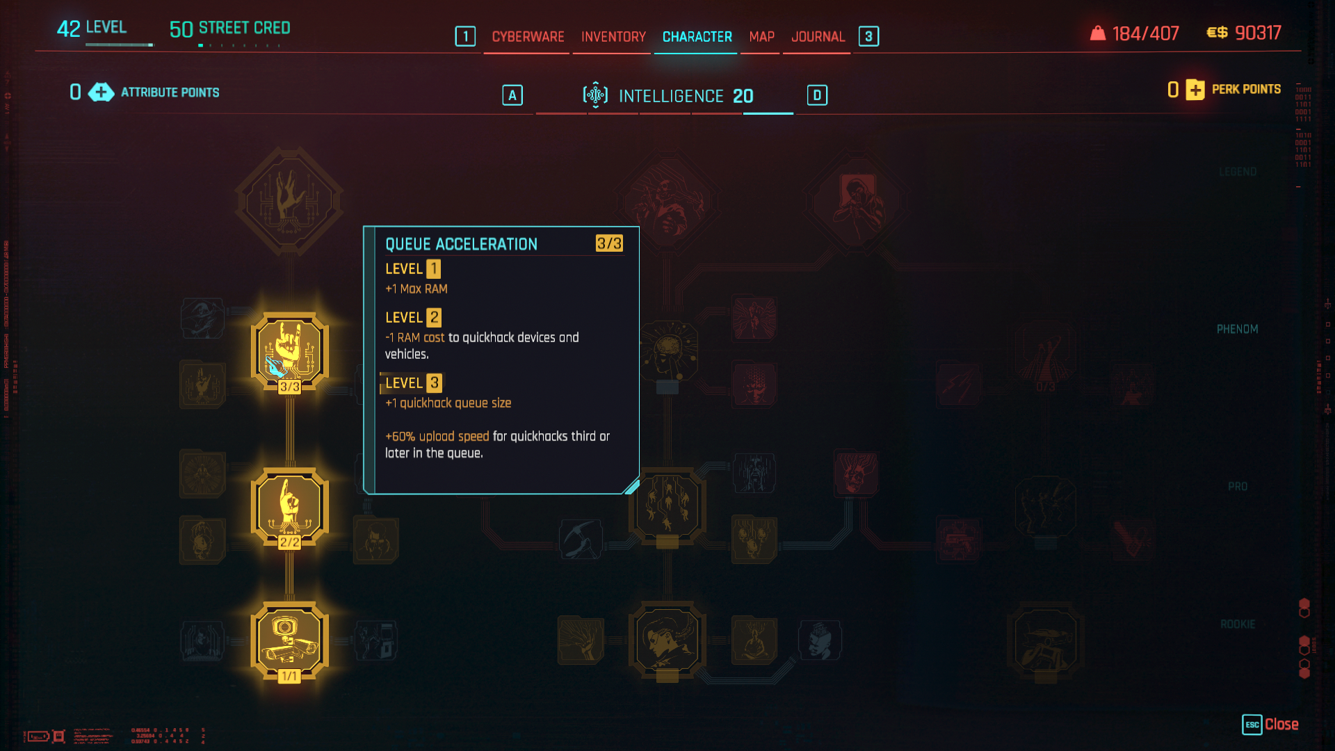 Cyberpunk 2077 Best Perks 2.0 Update Queue Acceleration