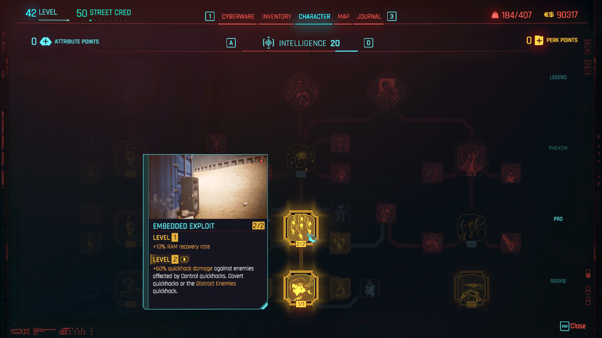 Cyberpunk 2077 Best Perks 2.0 Update Embedded Exploit