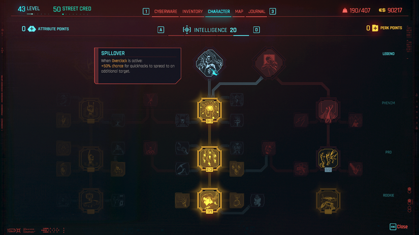 Cyberpunk 2077 Best Perks 2.0 Update Spillover