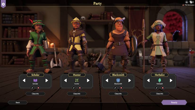 A balanced team comp in For The King 2