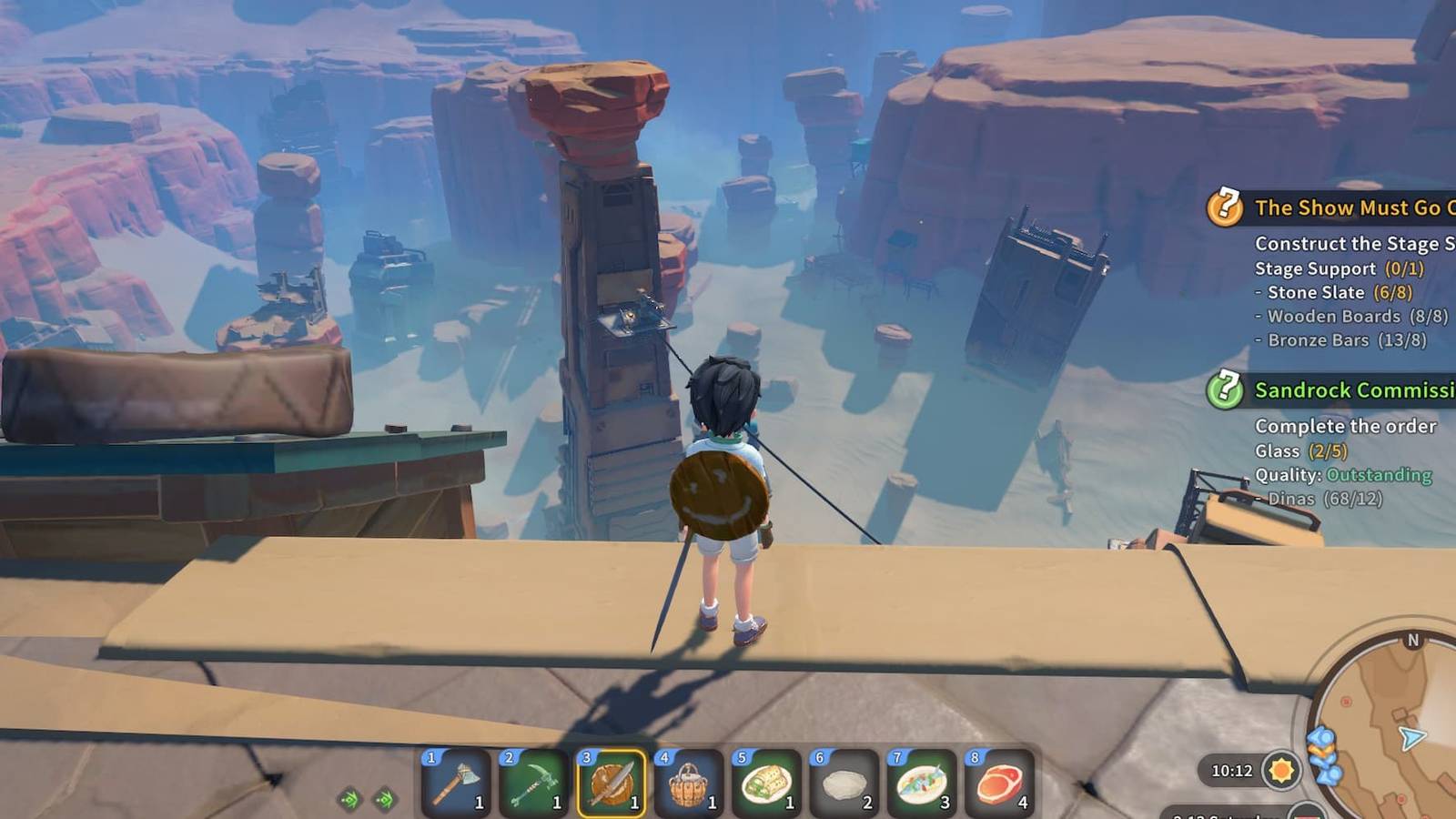 Aluminum Scrap can be obtained from the Valley of Whispers in My Time At Sandrock