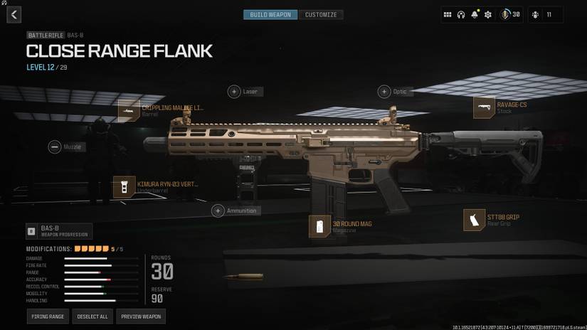 A CQB build for the BAS-B in MW3