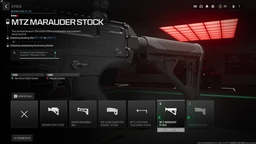 Armory Unlock aftermarket part in MW3