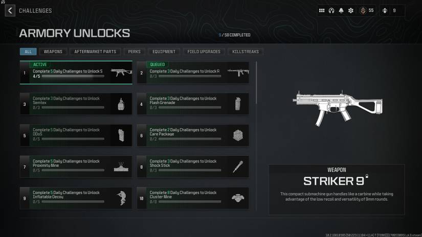 Unlocking the Striker 9 in MW3