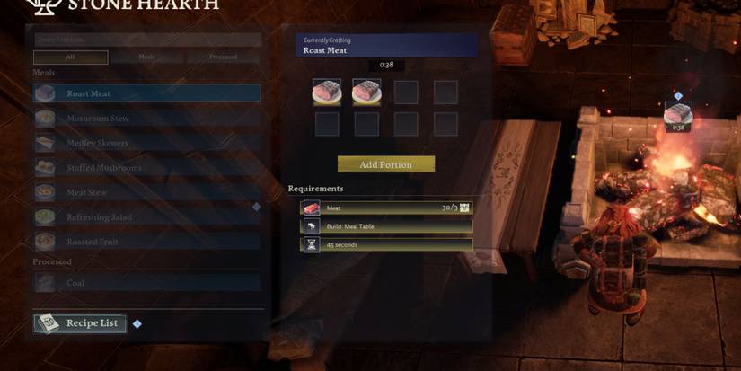 how to cook in return to moria