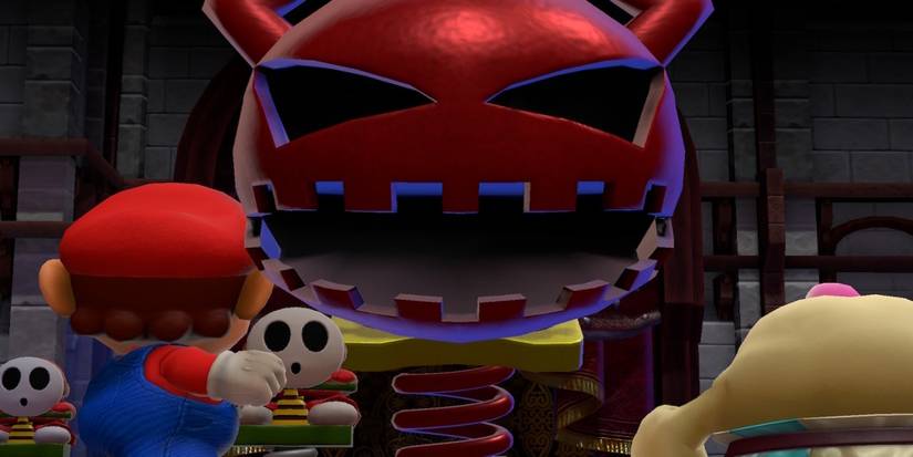 A cutscene with Claymorton in Super Mario RPG