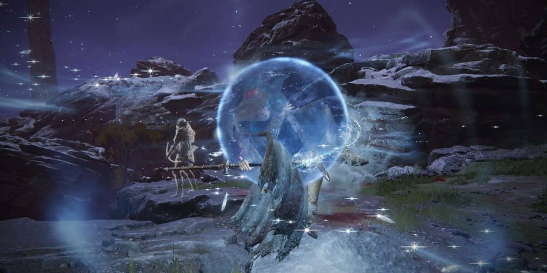 A player casting Ranni's Dark Moon in Elden Ring 
