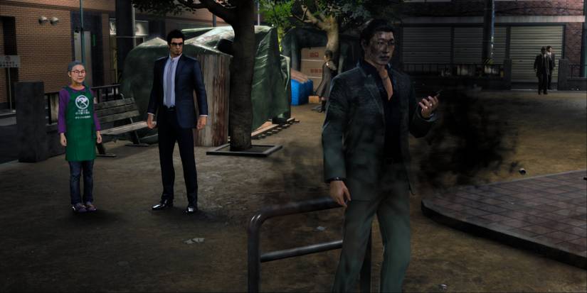 A scene featuring the Smoke Shop Lady in Like a Dragon Gaiden The Man Who Erased His Name