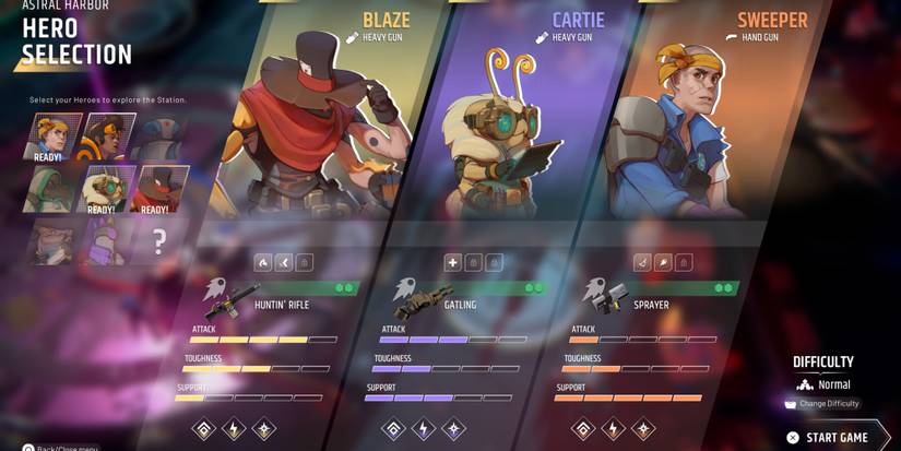 A squad consisting of Blaze, Cartie, And Sweeper in Endless Dungeon