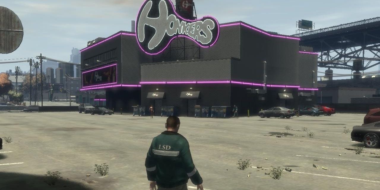A strip club in Grand Theft Auto 4
