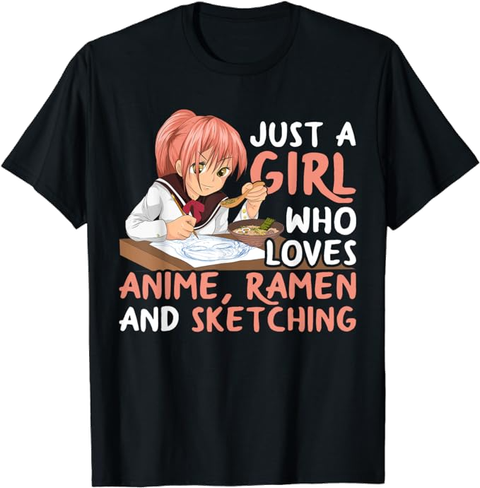 Just a girl anime t-shirt