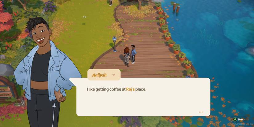 Aaliyah by the lake in Coral Island