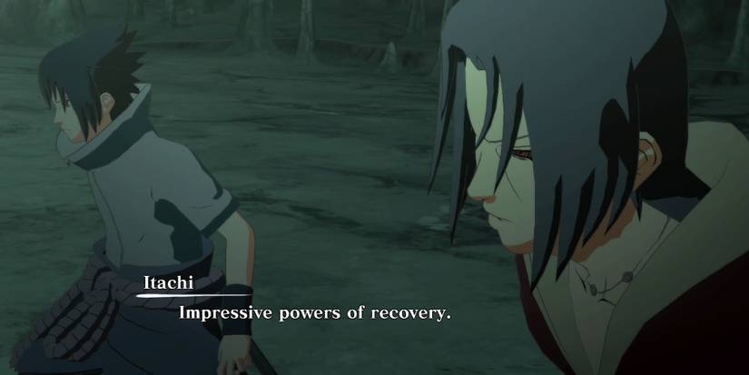 Sasuke and Itachi fighting against Kabuto