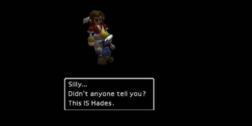 Aerith and Hades in Final Fantasy 7