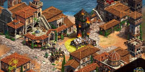 A town in Age of Empires 2