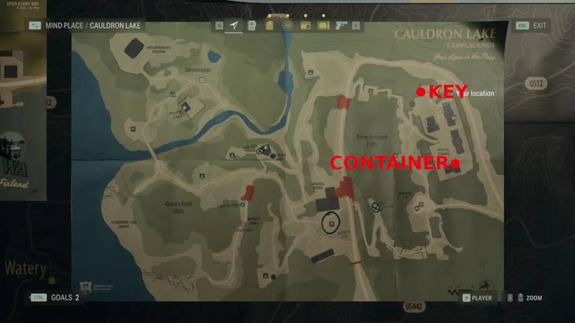 alan wake 2 rental cabins stash key location
