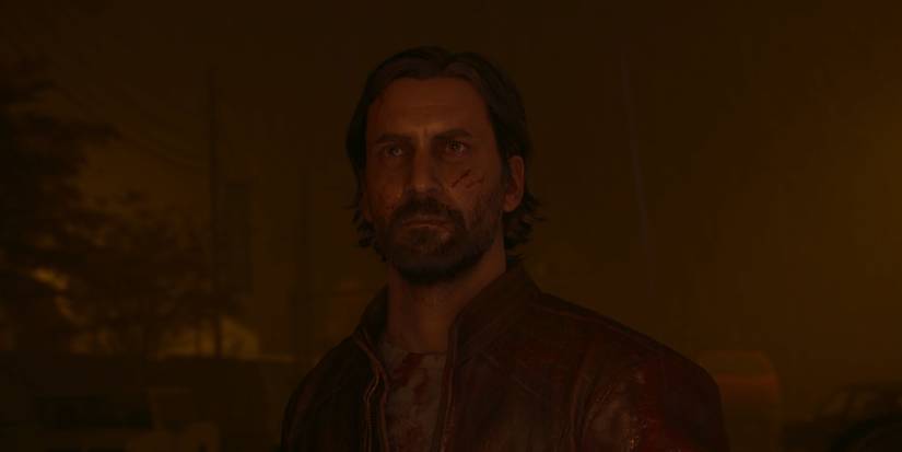 Alan Wake looking out into the distance